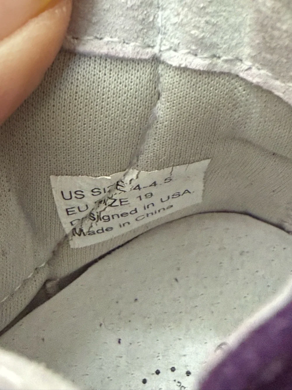 Pediped Purple Flower Suede Booties - Like New Size 4